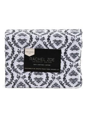 RACHEL ZOE Moth Damask Sheet Set
